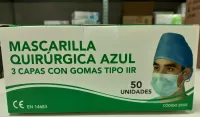 mascarilla Quirugica IIR.3capas un uso solo